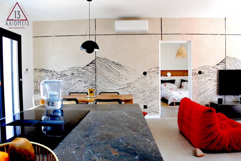 Climatisation murale Mitsubishi pour salon de 50m2 à Peypin