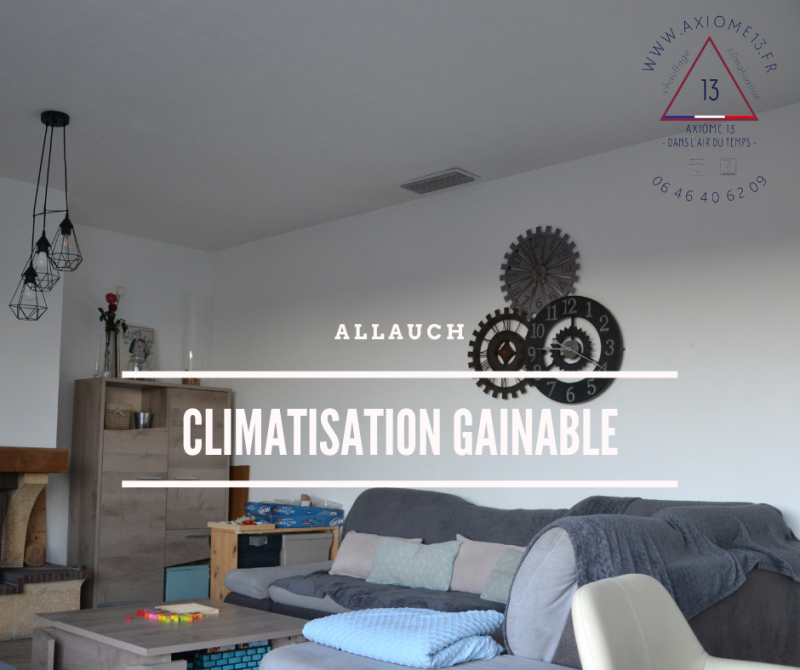 Installateur de climatisation gainable Mitsubishi avec régulation pièce par pièce Airzone sur Allauch en Provence