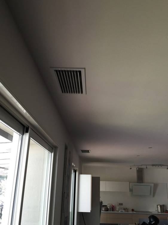 Grille de soufflage en plafond